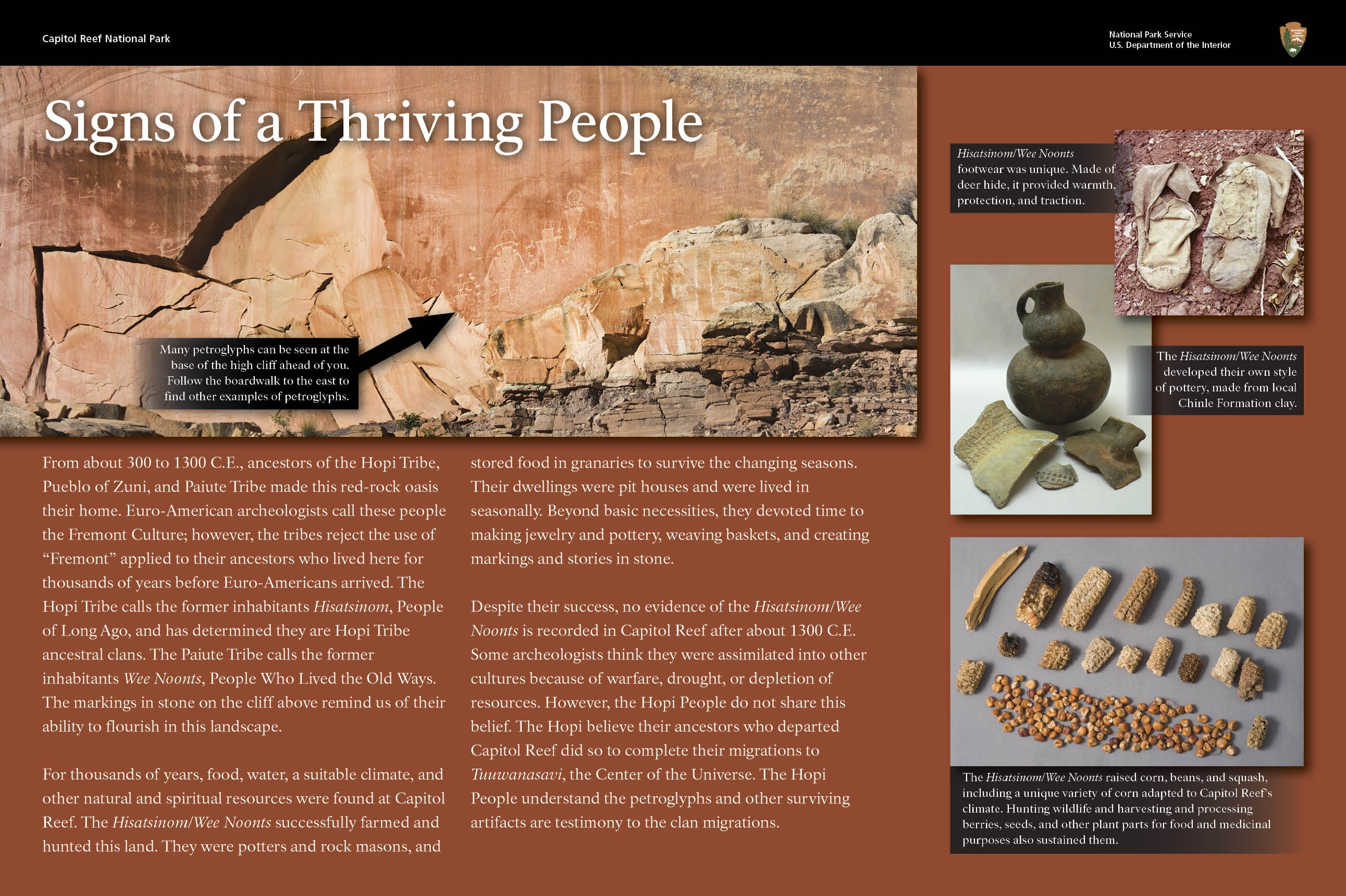  fremont culture petroglyphs - Capitol Reef National Park (U.S. National Illustration 